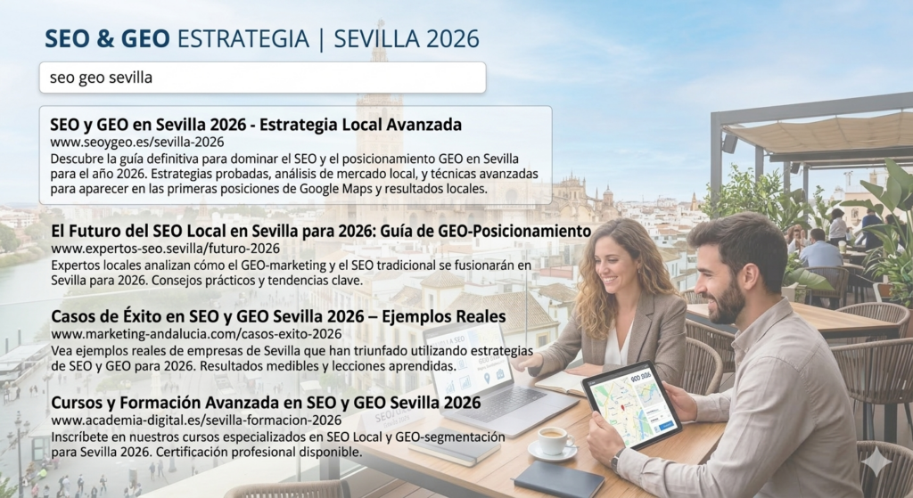 Aprende estrategias con SEO y GEO en Sevilla 2026.